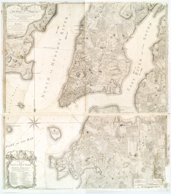 Plan of the city of New York, surveyed in 1766 and 1767