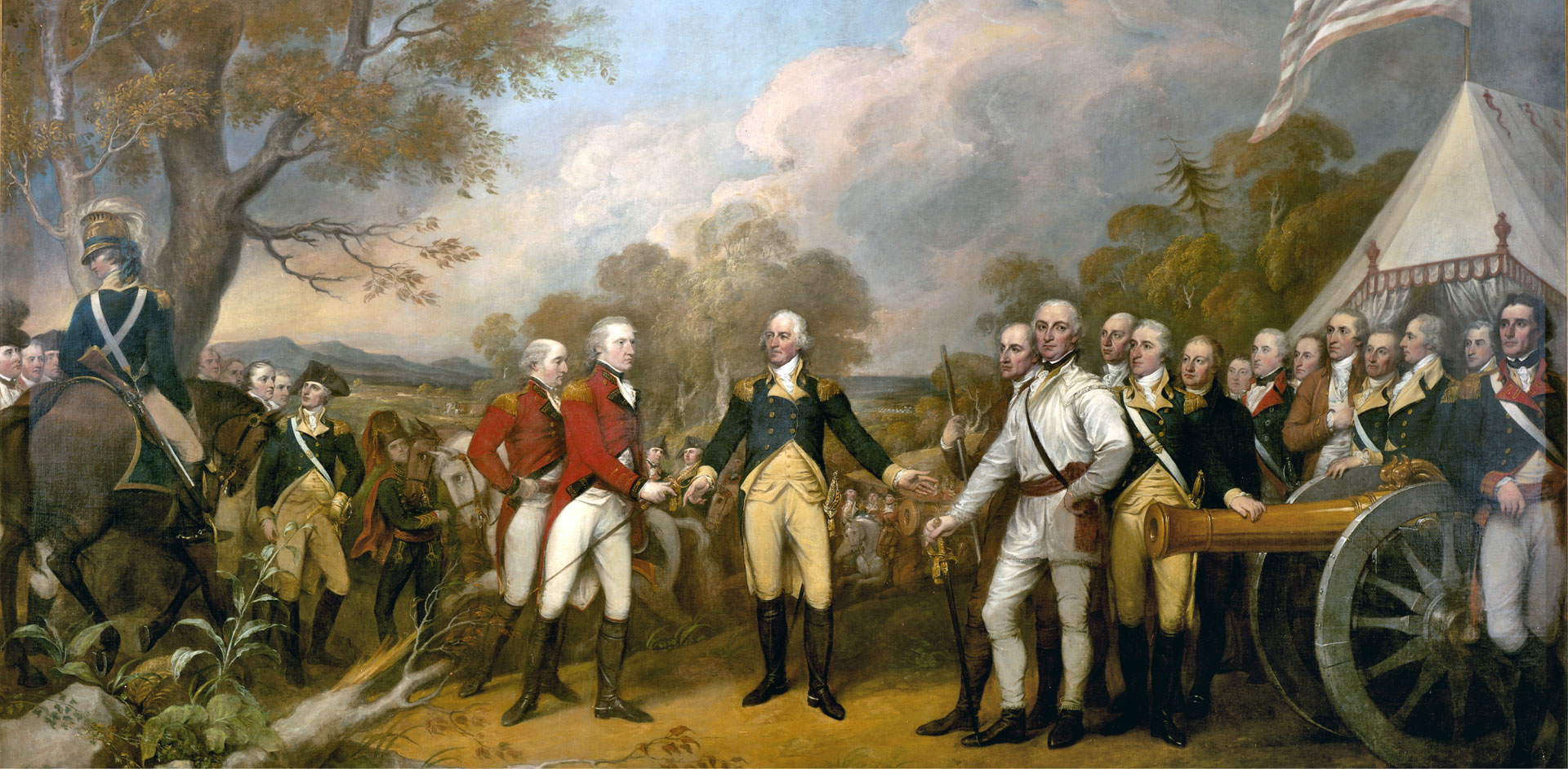 British surrender at the Battle of Saratoga