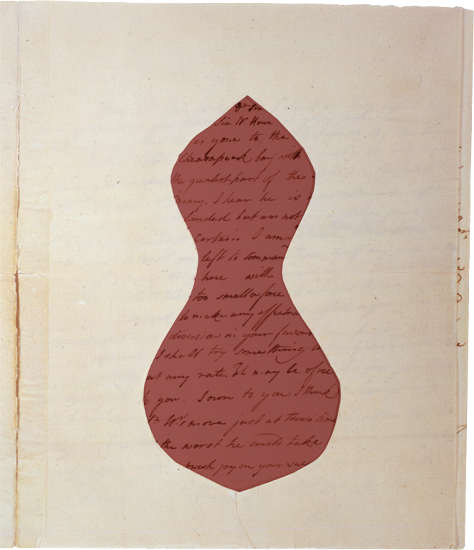 Masked British letter, 1777